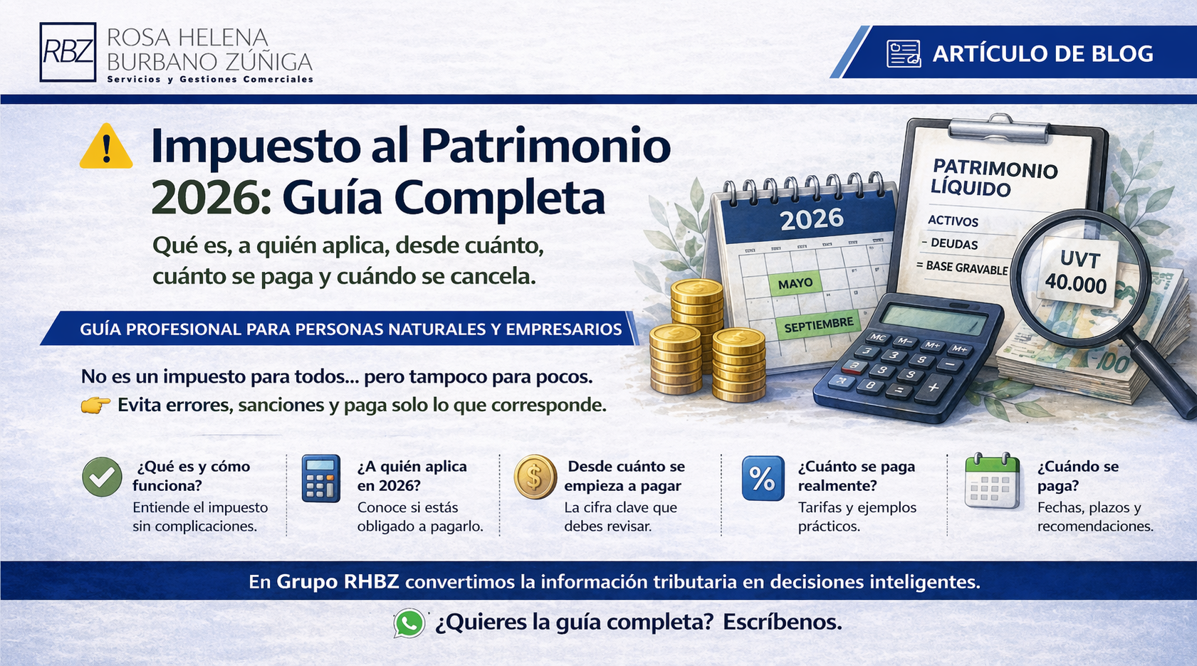 Impuesto al patrimonio en Colombia 2026